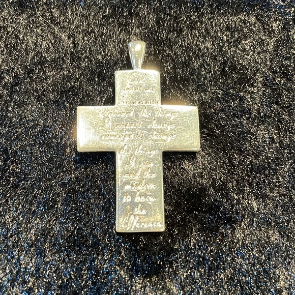 Sterling Silver Serenity Prayer Pendant - Picture 2 of 6
